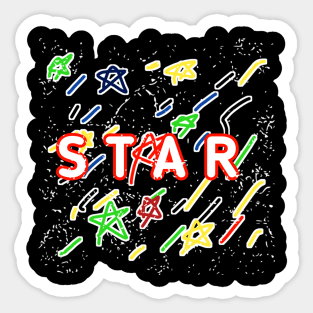 Colorful Stars Sticker